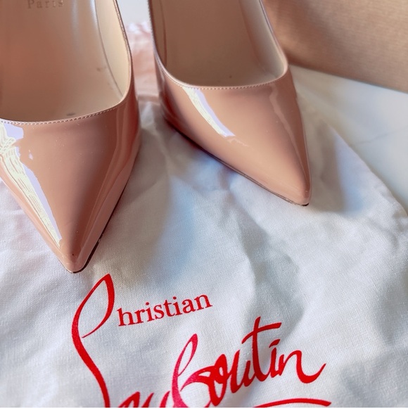 Louboutin Kate 85 Heel in Patent Blush - Picture 4 of 11